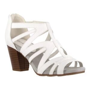 Easy Street Women’s Amaze Caged Sandals White Size 11